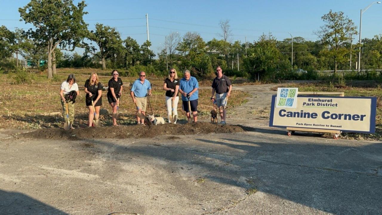 Elmhurst Park District Board of Park Commissioners, Dog Park groundbreaking