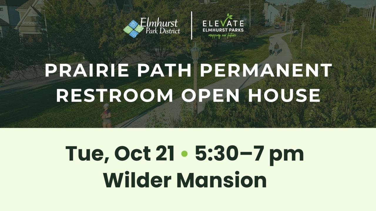 Prairie Path Permanent Restroom Open House