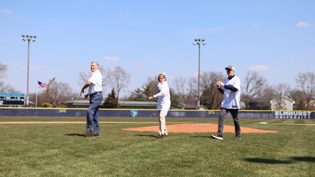 first pitch at Butterfield Park