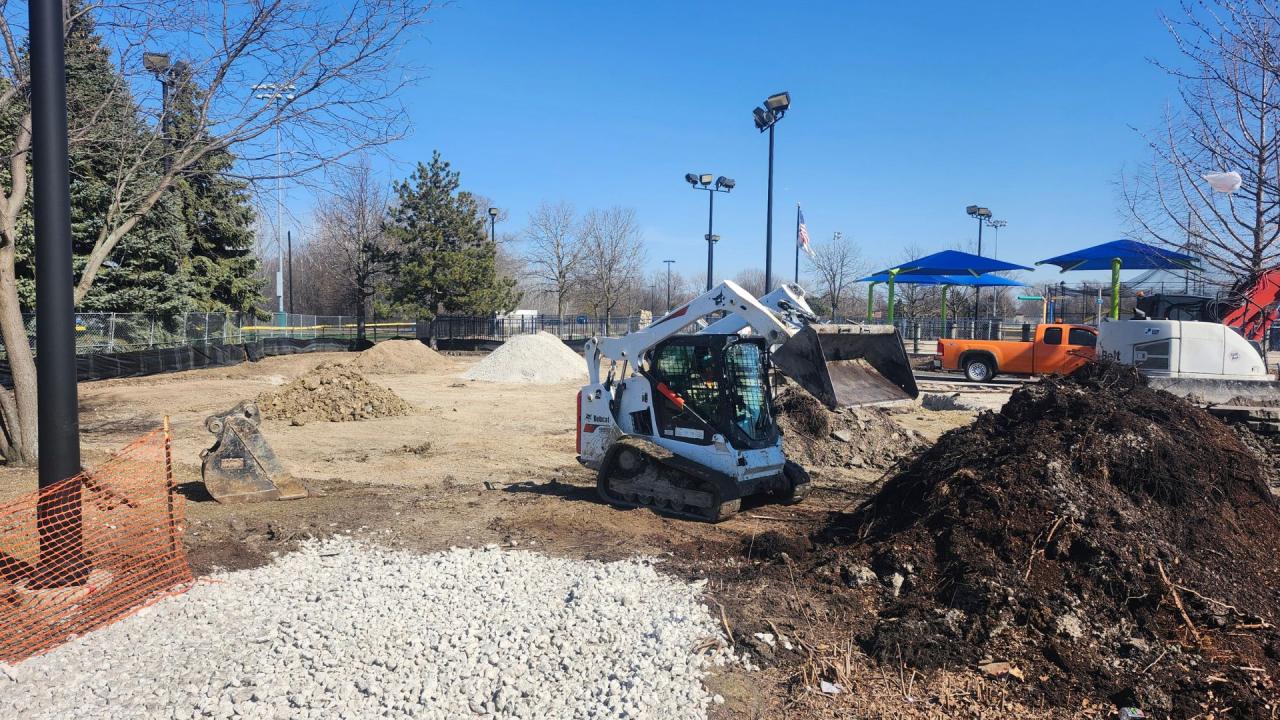 Berens Park Hub construction