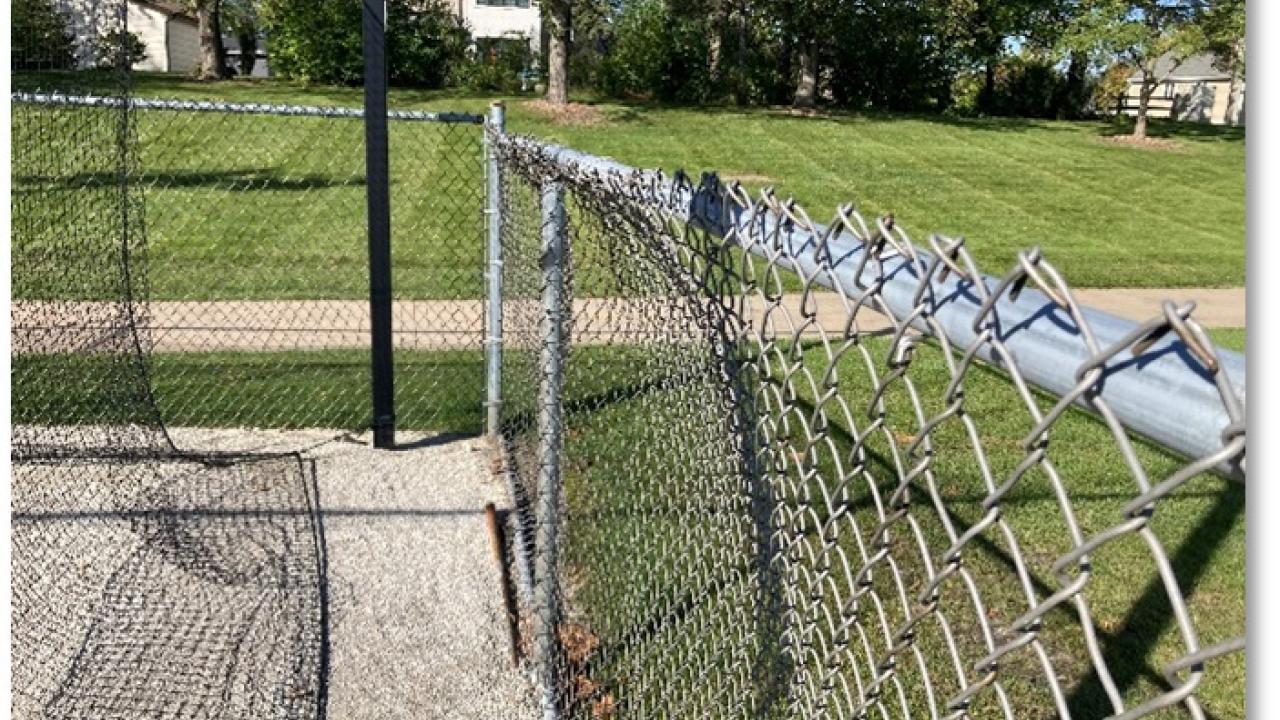 Before renovations at Butterfield Park Field #1 Butterfield Park renovations to be completed in 2024