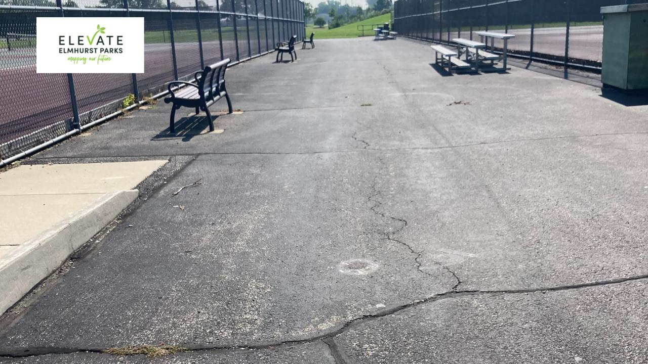Berens Park Tennis Courts conditions Berens Park Tennis Courts Replacement