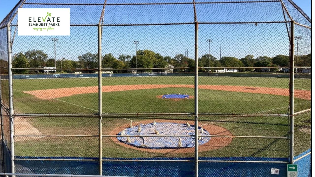 Before renovations at Butterfield Park Field #1 Butterfield Park renovations to be completed in 2024