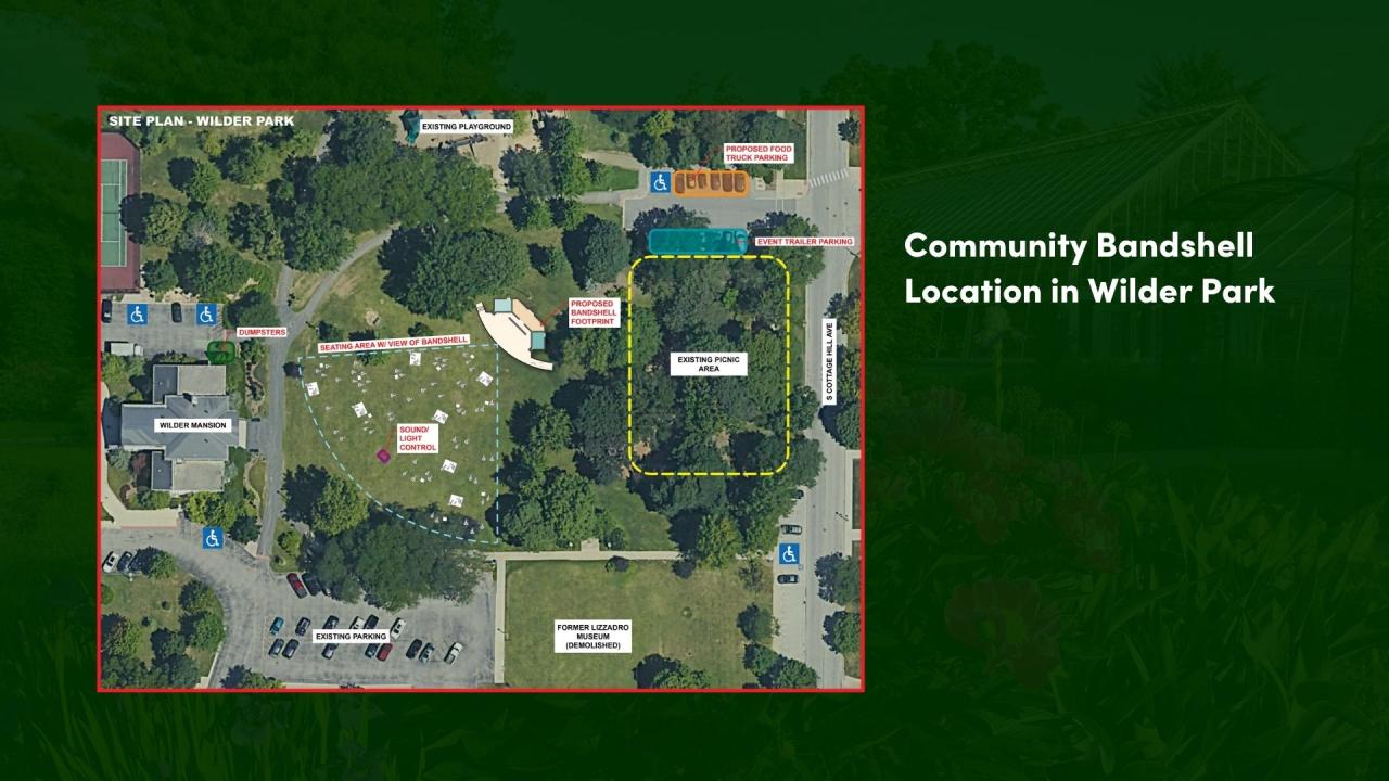 Community Bandshell Location Wilder Park