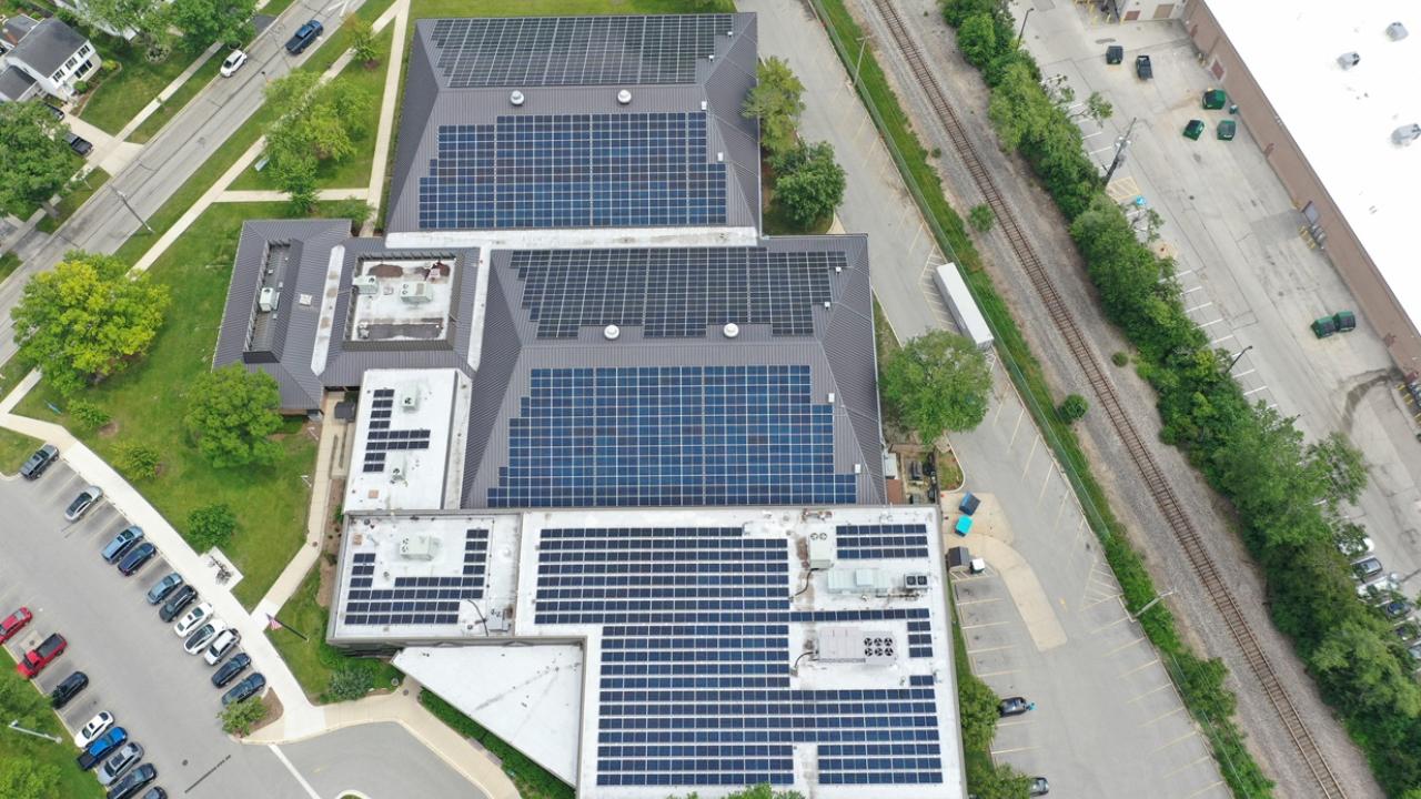 Courts Plus solar panels
